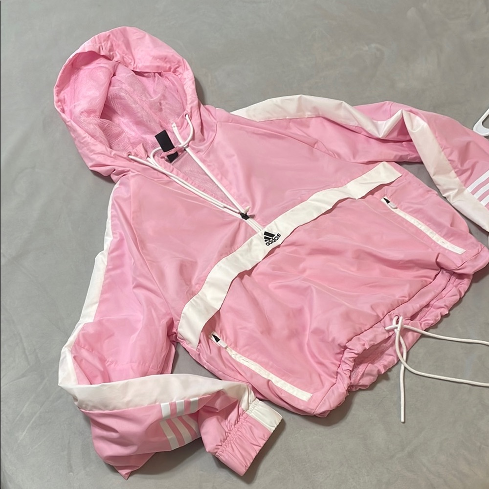 Adidas women’s hooded zip jacket